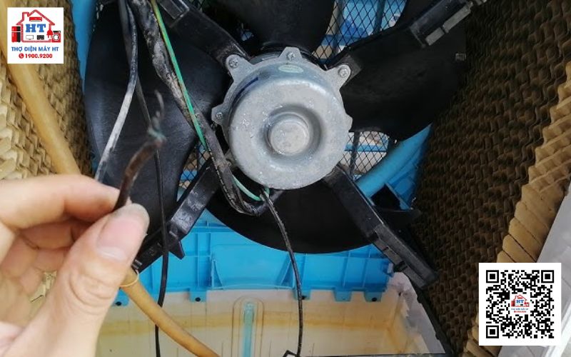 Quạt hơi nước không mát, gió thổi ra không đủ lạnh