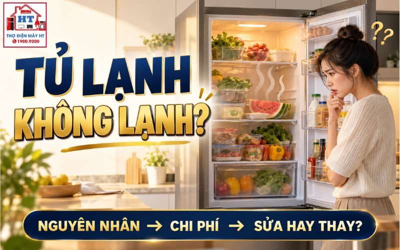 Tại Sao Tủ Lạnh Không Lạnh? Phân Biệt Nhóm Nguyên Nhân