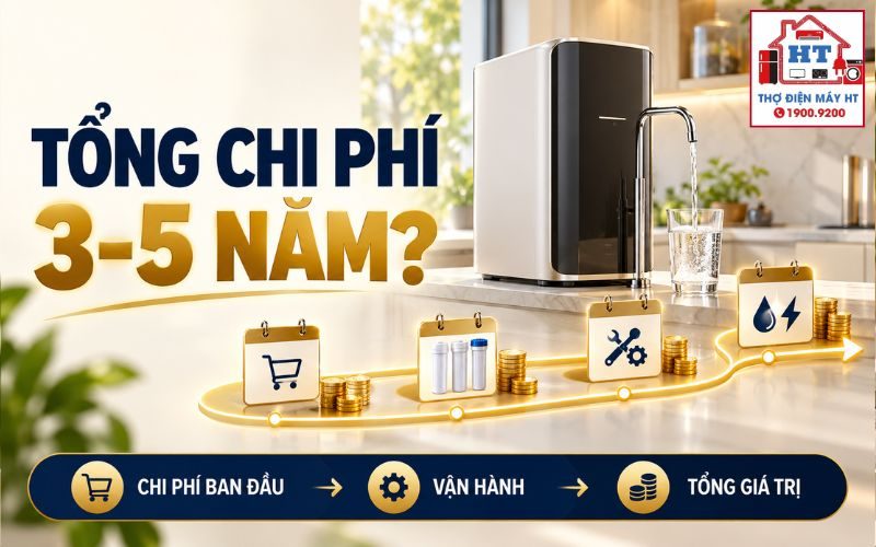 Tổng Chi Phí Máy Lọc Nước 3–5 Năm: Giá Mua Chỉ Là Phần Đầu