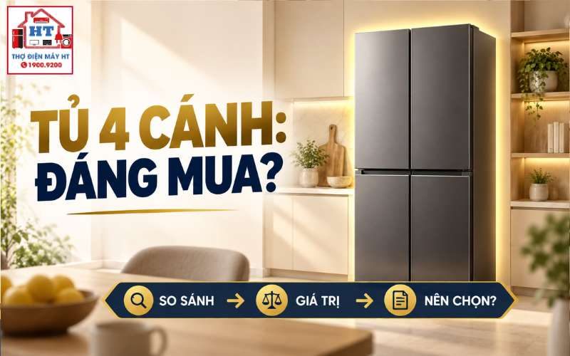 Tủ Lạnh 4 Cánh Có Đáng Mua? Đổi Gì Lấy Giá Cao Hơn