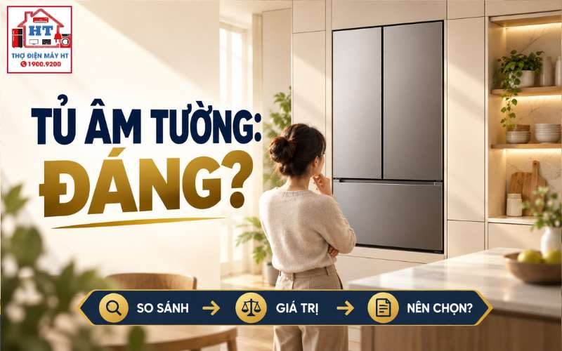 Tủ Lạnh Âm Tường Có Đáng Mua? Đẹp Hơn Nhưng Đánh Đổi Gì?
