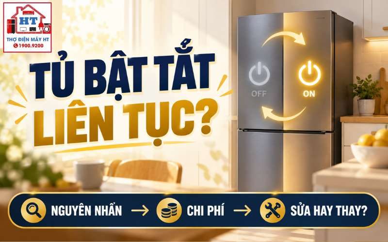 Tủ Lạnh Bật Tắt Liên Tục Do Đâu? Hiểu Đúng Hiện Tượng
