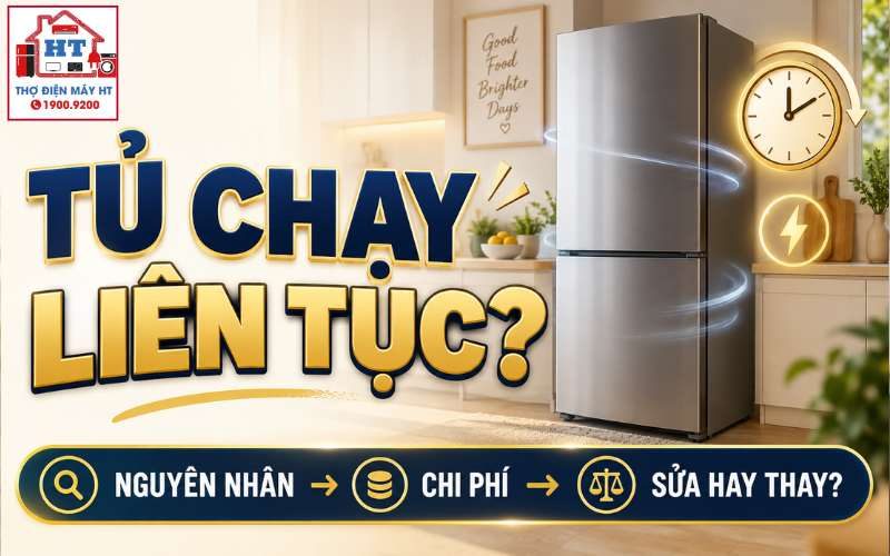 Tủ Lạnh Chạy Liên Tục Do Đâu? Bình Thường Hay Bất Thường?