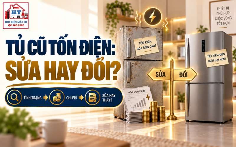 Tủ Lạnh Cũ Tốn Điện: Nên Sửa Hay Đổi Máy?