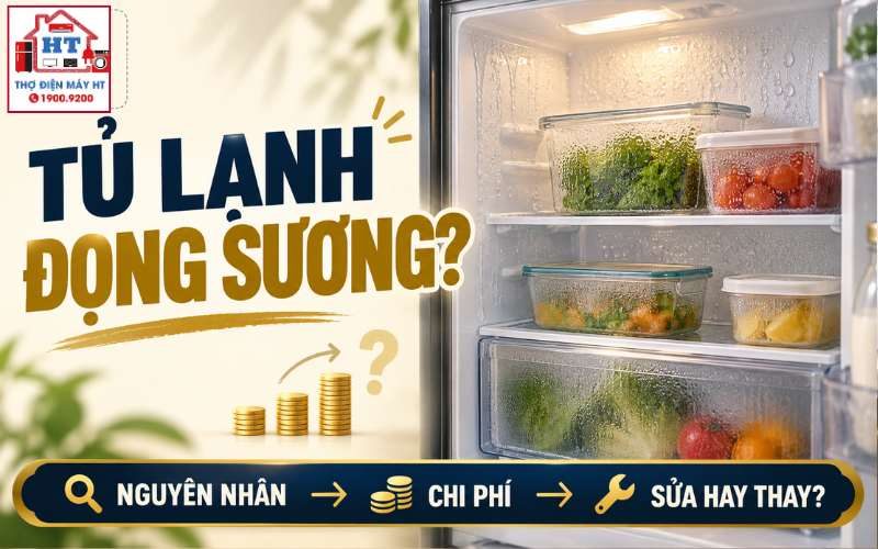 Tủ Lạnh Đọng Sương, Đổ Mồ Hôi Do Đâu?