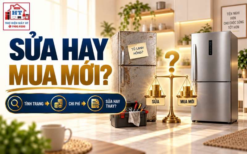 Tủ Lạnh Hỏng Nên Sửa Hay Mua Mới? Khung Quyết Định Theo Chi Phí