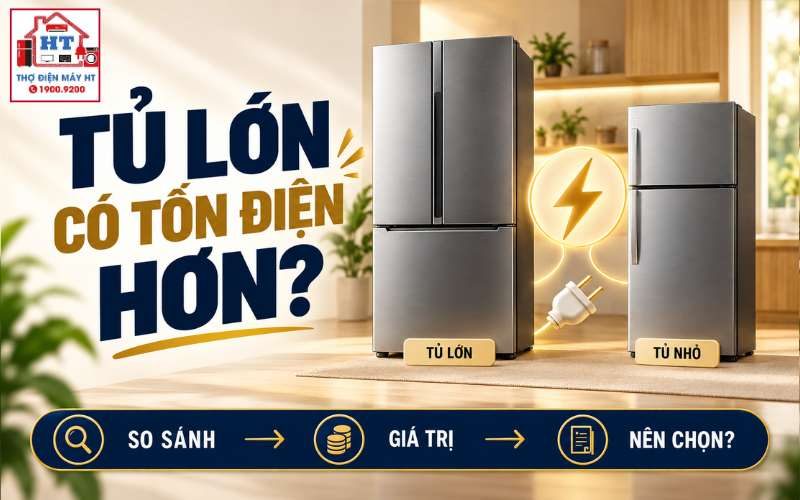 Tủ Lạnh Lớn Có Tốn Điện Hơn Tủ Nhỏ Không?