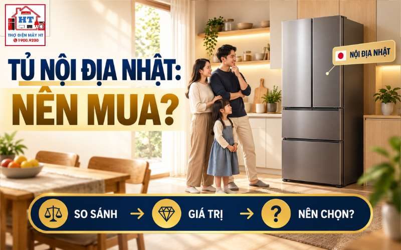 Tủ Lạnh Nội Địa Nhật Có Nên Mua? Cân Nhắc Điện Áp, Linh Kiện Và Bảo Hành