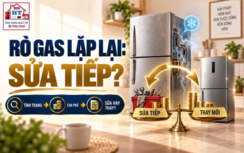 Tủ Lạnh Rò Gas Lặp Lại Có Nên Sửa Tiếp Không?