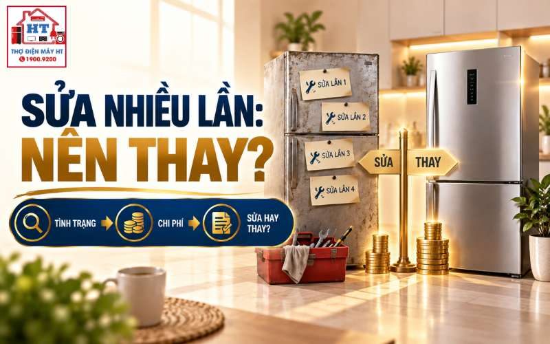 Tủ Lạnh Sửa Nhiều Lần Có Nên Thay? Tránh Chi Phí Chồng Chi Phí
