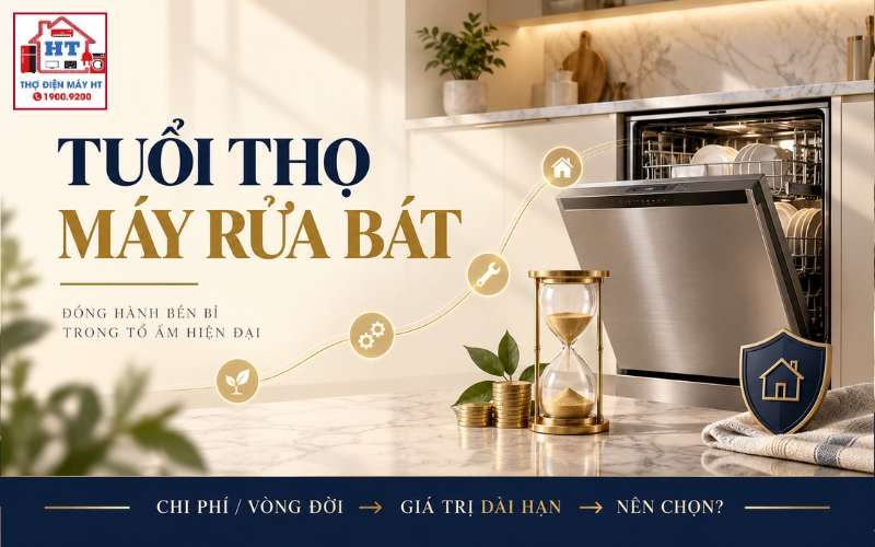 Tuổi Thọ Máy Rửa Chén: Dùng Bao Lâu, Khi Nào Nên Thay?