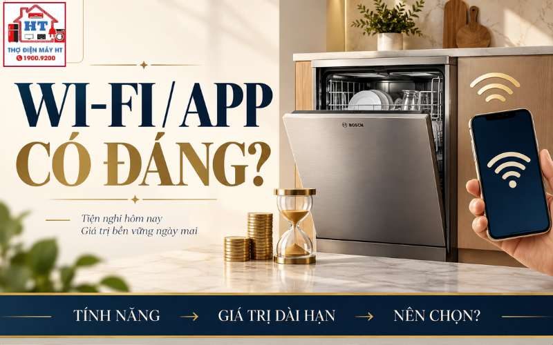 Wi‑Fi Và App Trên Máy Rửa Chén Có Đáng Tiền Không?